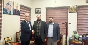 Islamabad: Aggression carried out against innocent Palestinians. The Chairman &  Center for Diplomatic & Strategic Affairs firmly believes in the importance of justice and equality, and this blatant act of violence against the Palestinian people goes against these principles. To express solidarity and support for the Palestinian people, on behalf of the Chairman, CDSA GM operations Mr. Ahmed Jawad visited the Palestinian embassy. This gesture aimed to demonstrate the commitment of CDSA in standing with those affected by this unjust aggression. The Chairman strongly believes in the power of unity and compassion, and the visit to the embassy was a way to extend CDSA's heartfelt solidarity to the Palestinian community. CDSA remains steadfast in its mission to advocate for human rights and denounce any form of violence, particularly when it affects innocent civilians. The organization will continue to actively work towards creating a world where every individual's rights and well-being are respected and protected.
